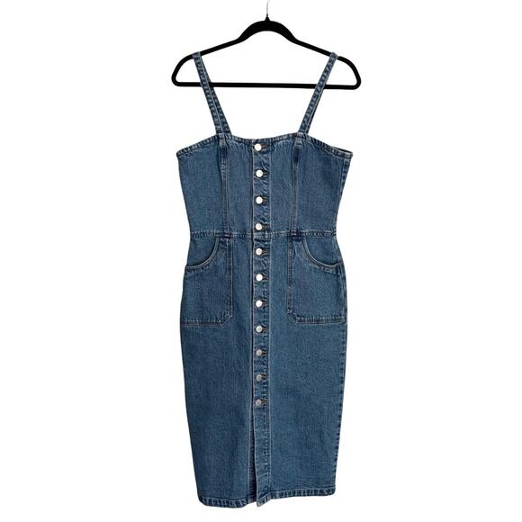 Rollas Vintage Blue Venice Denim Midi Dress - Women's M Y2k - Picture 2 of 10